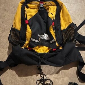 The North Face Black and Yellow Backpack